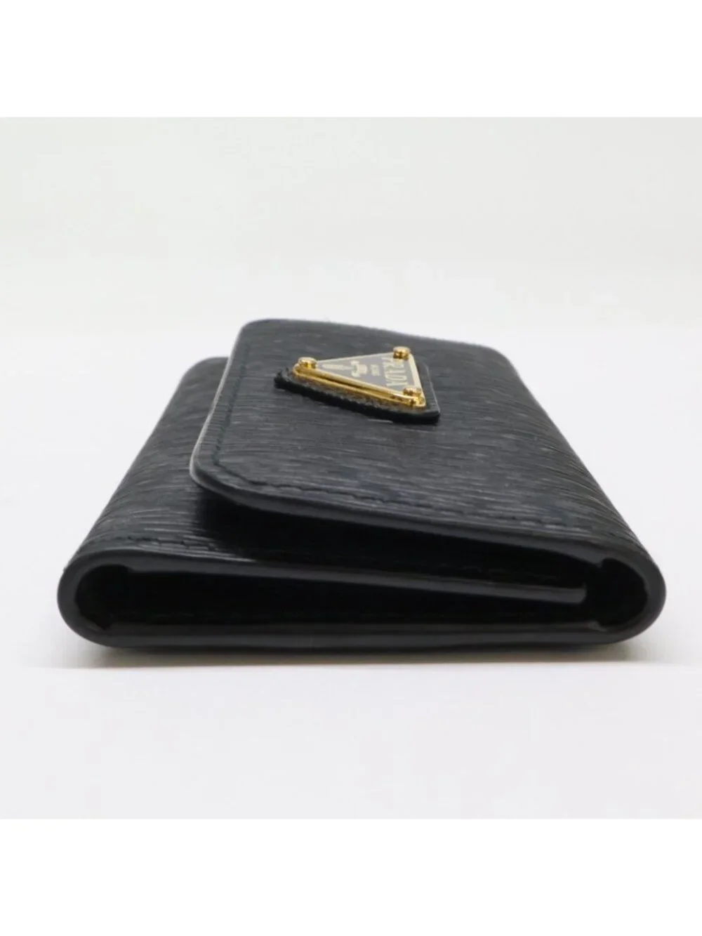 Prada Saffiano Metal Leather Card Holder